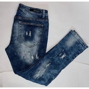 BUCKLE BLACK Distressed Men's Jeans Skinny Flex Size 34/30